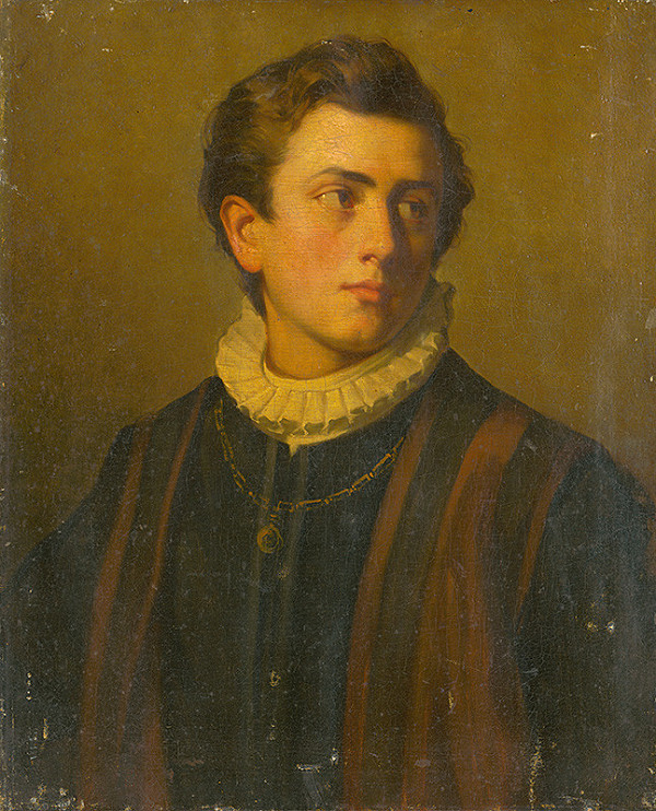 Neznámy majster – Portrait of a Young Man with a White Starched Collar 