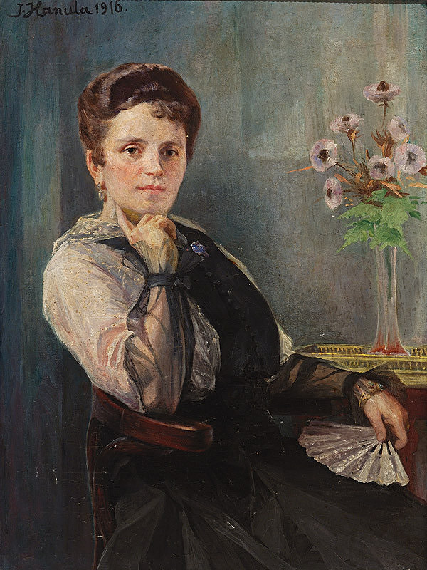 Jozef Hanula – Podobizeň ženy s vejárom 