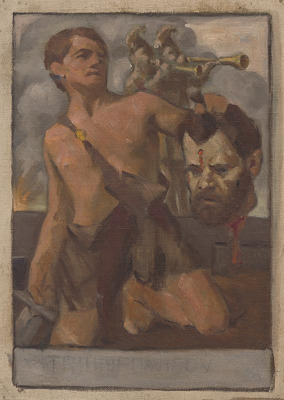 Milan Thomka Mitrovský – Štúdia kompozície s biblickým výjavom 