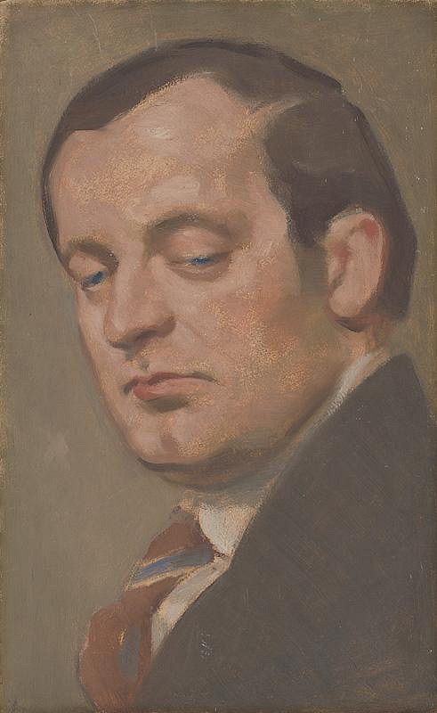 Milan Thomka Mitrovský – Portrait of a Man with Tie 
