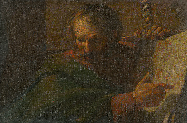 Taliansky maliar z 2. polovice 17. storočia – Saint Paul Reads from a Book 