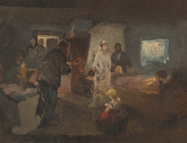 Maximilián Kurth – Štúdia k obrazu Chorá matka 