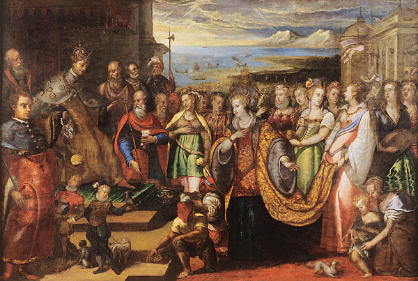 Andrea Michieli – Historický výjav z Benátok 