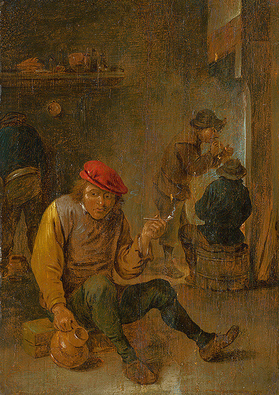 David Teniers, Holandský Rotterdamský maliar z polovice 17. storočia – Fajčiari fajok 