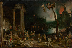 Jan Brueghel st. – Aeneas a Sibyla kúmska v podsvetí 