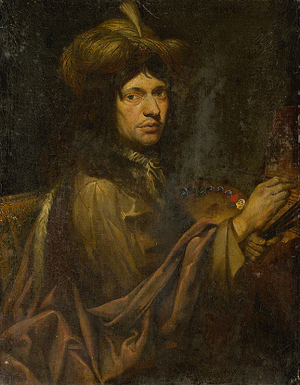 Nemecký kopista z 1. polovice 18. storočia – Vlastná podobizeň umelca v turbane 