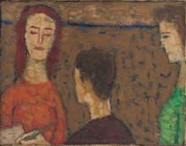 Ervín Semian – Self-Portrait with Models 