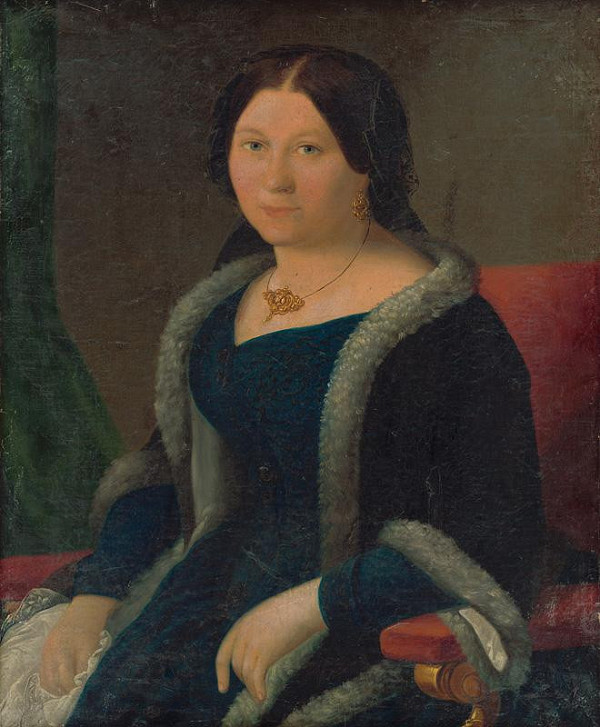 Miklós Barabás – Portrait of a Young Woman 