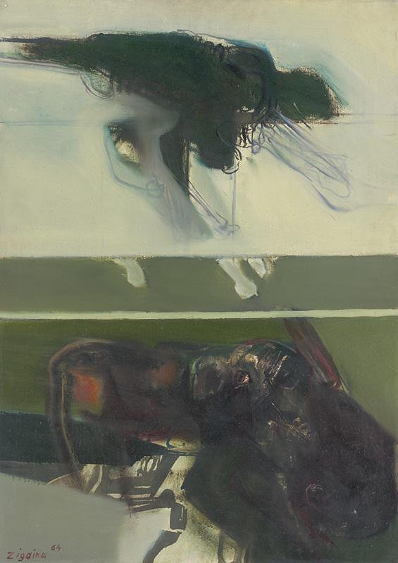 Giuseppe Zigaina – Interiér s postavou 