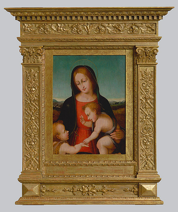 Severotaliansky maliar okolo polovice 16. storočia – Mária s Ježiškom a Jánom Krstiteľom 