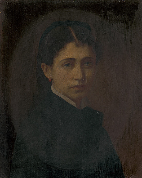 Stredoeurópsky maliar z konca 19. storočia – Portrait of Netti Schottek 