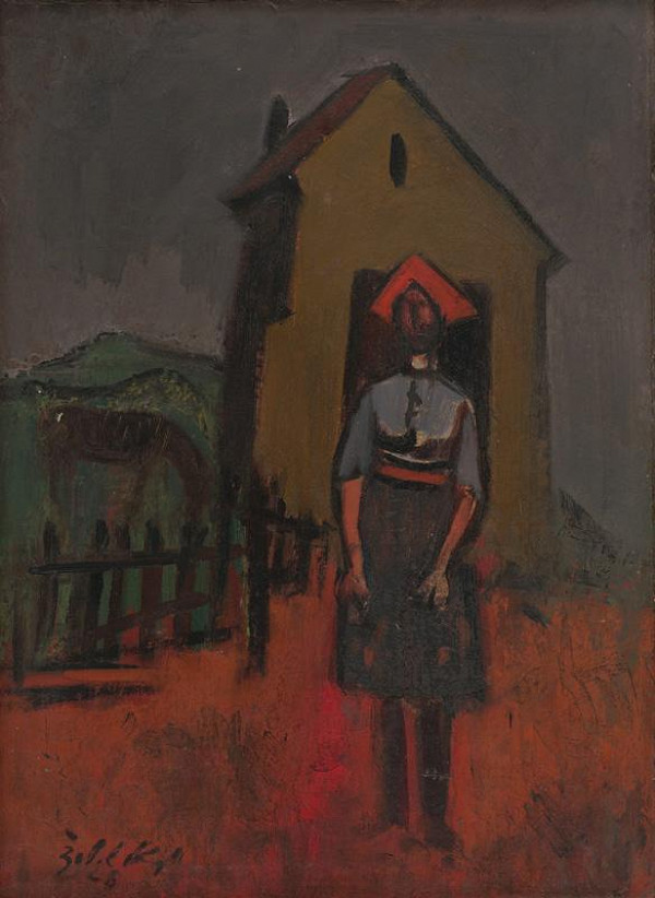 Ján Želibský – Pred chlievom 