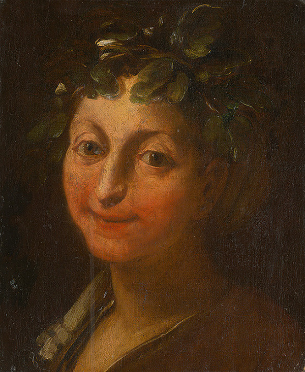 Taliansky maliar okolo polovice 17. storočia – Head of a Bacchant  