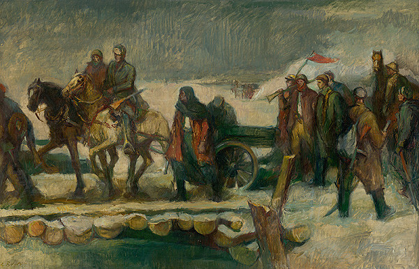 Ctibor Belan – Partisans Crossing the Čierny Váh 
