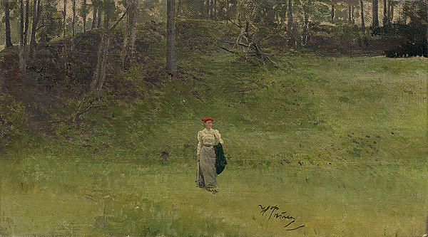 Ilja Jefimovič Riepin – Lady in a Meadow 