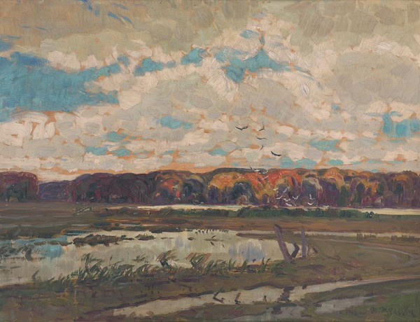 Martin Benka – Krajina s rybníkom 