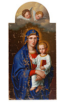 Július Jonáš – Madona z bočného oltára P.Márie z kostola sv. Kataríny Alexandrijskej v Sáse 