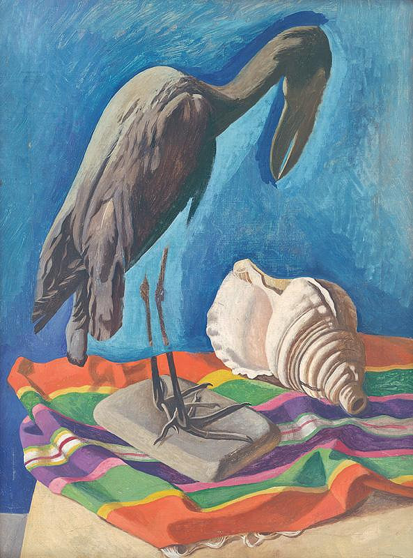 Peter Pálffy – Zátišie s lastúrou a vtákom 