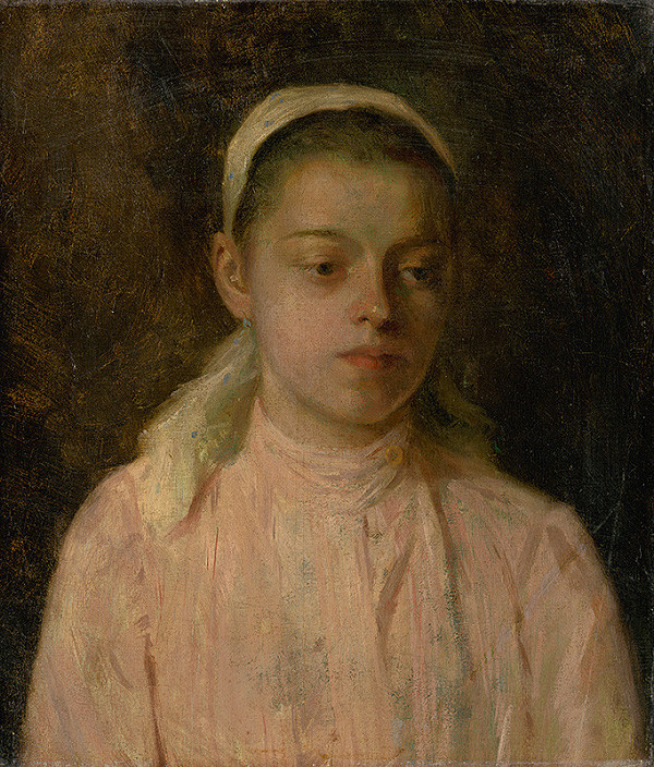 Ľudovít Čordák – Study of a Head of Peasant Girl 