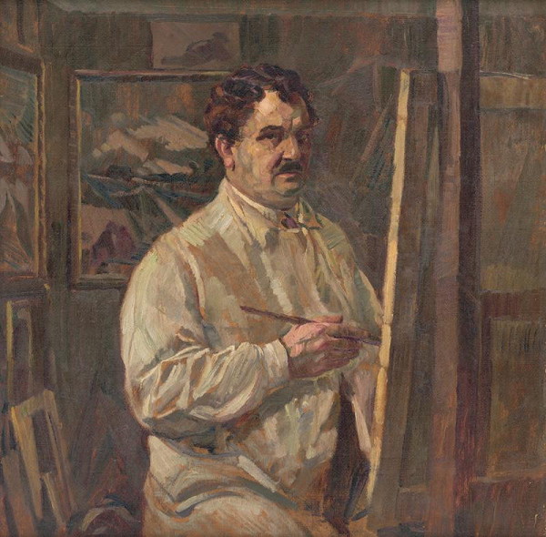 Gustáv Mallý – Self-Portrait 