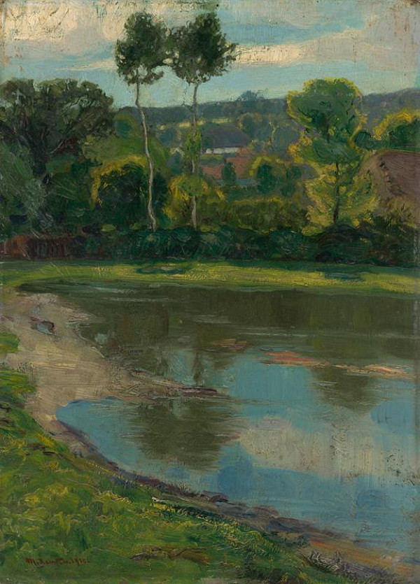 Martin Benka – Krajina s rybníkom I. 