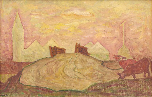 Miloš Alexander Bazovský – Krajina s mostom 