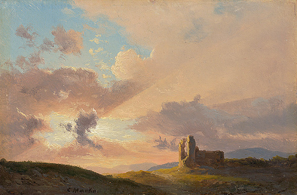 Karol Marko st. – The Ruins at Sunset 