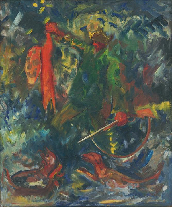 Arnold Peter Weisz-Kubínčan – Poľovník so psami II. 