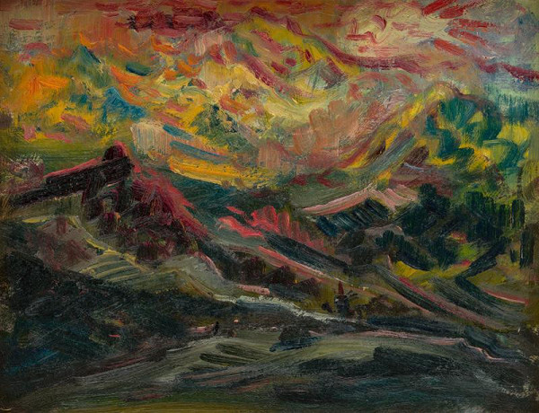 Arnold Peter Weisz-Kubínčan – Sunset in the Mountains 