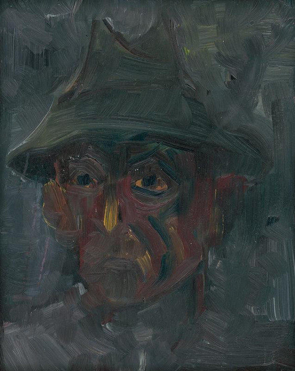 Arnold Peter Weisz-Kubínčan – Head of a Man in a Hat 
