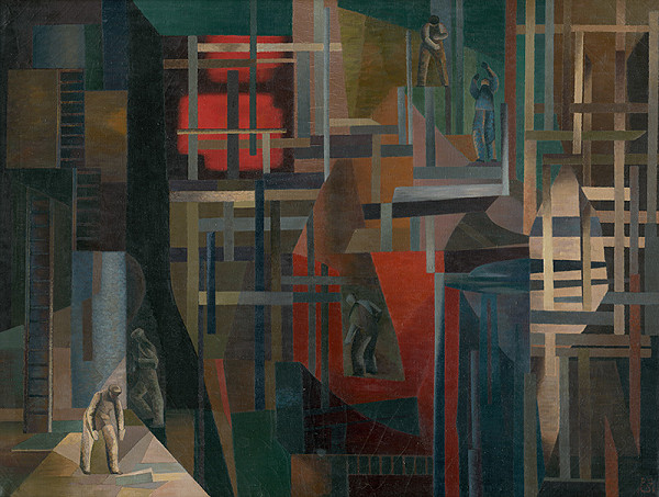 Ester Šimerová-Martinčeková – Tesárske práce na stavbe novej priehrady 