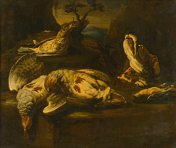 Nemecký maliar z 1. polovice 18. storočia – Hunting Still Life 