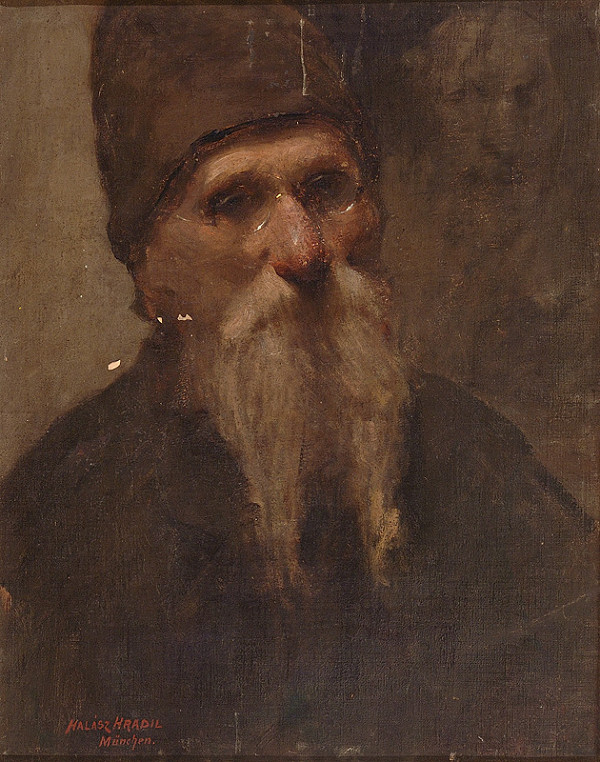 Elemír Halász-Hradil – Portrét starca 
