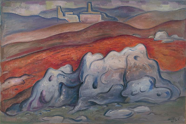 Eugen Lehotský – Krajina s Blatnickým hradom 