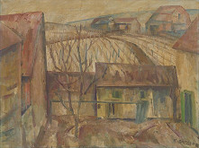 Karol Drexler – Landscape in Winter (Jur near Bratislava) 