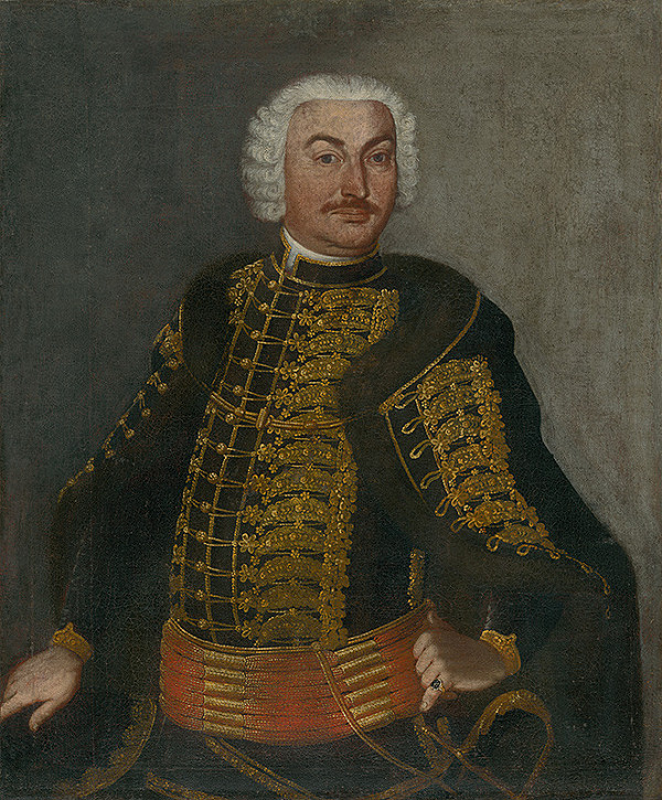 Neznámy maliar, J.G. Kramer, Slovenský maliar okolo polovice 18. storočia – Portrait of Baron Ján Révay from Trebostov; Head of the Turiec district administration baron Ján Révay 