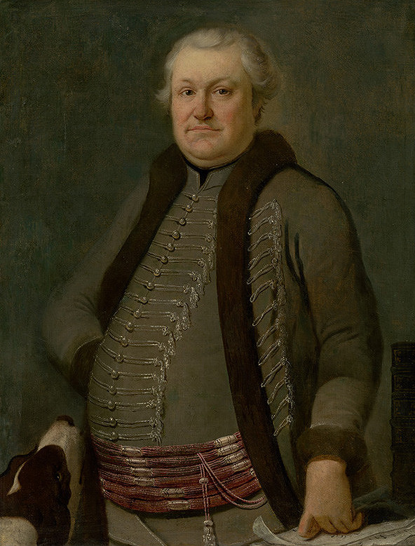 Slovenský maliar z 1. polovice 18. storočia, Neznámy maliar – Portrait of a Zeman with a Dog 