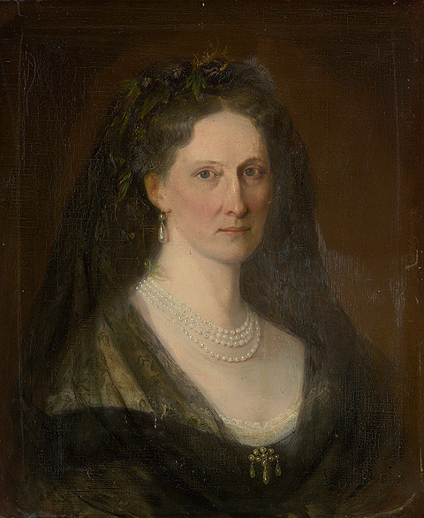 Carl Martin Ebersberg – Portrait of Baroness Hedviga Mednyánszká 