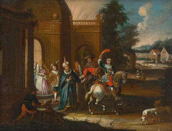 Stredoeurópsky maliar z konca 18. storočia – Odobierka márnotratného syna 