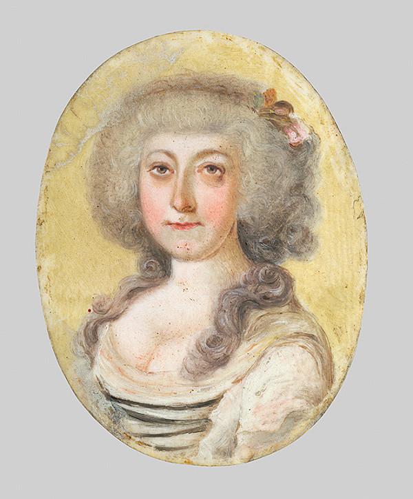 Stredoeurópsky miniaturista zo začiatku 19. storočia – Portrait of Anna Márie Sturmanová 