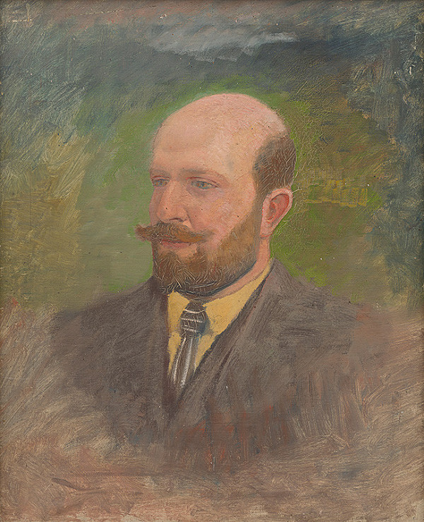 Ladislav Mednyánszky – Portrait of a Man with a Tie 