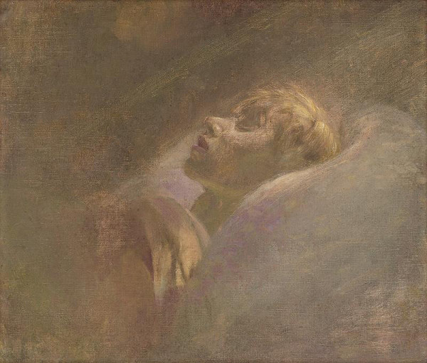 Ladislav Mednyánszky – Portrait of a Dead Girl 