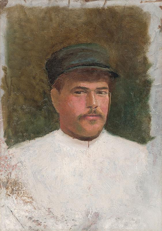 Ladislav Mednyánszky – Study of a Man in a Fur Hat 