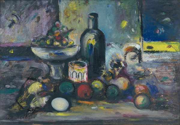 Ján Mudroch – Zátišie s fľašou 