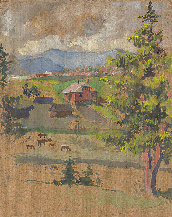 Margita Czobelová – Motív z okolia Strážok 