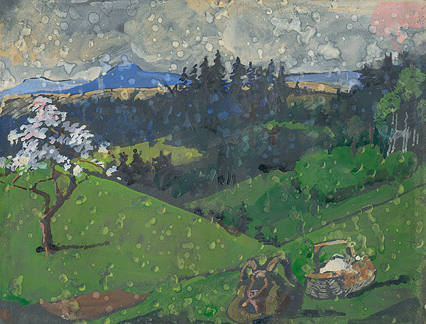 Margita Czobelová – Podtatranská jarná krajina 