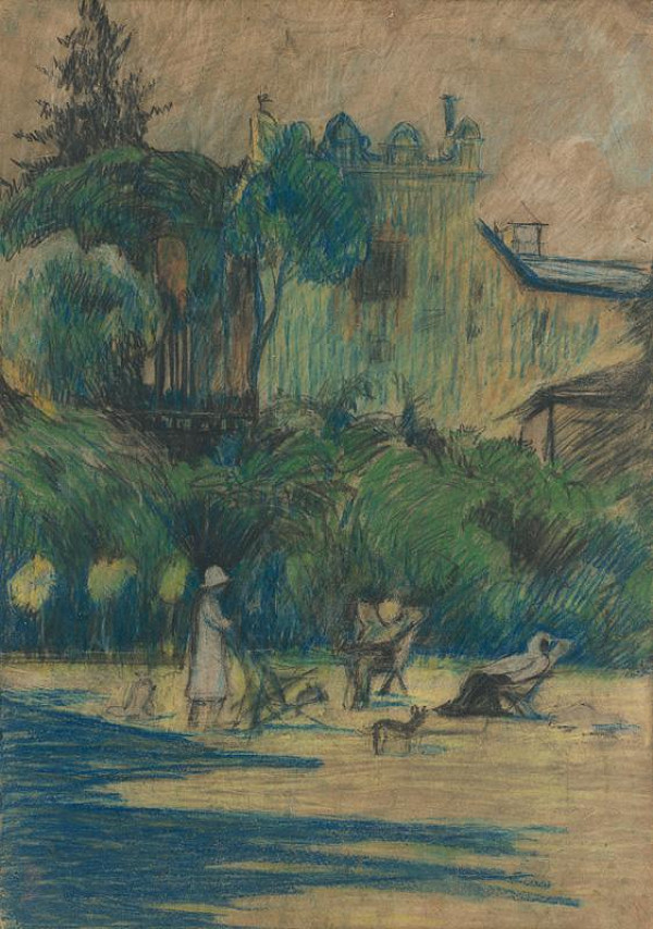 Margita Czóbelová – Spoločnosť v strážskom parku 