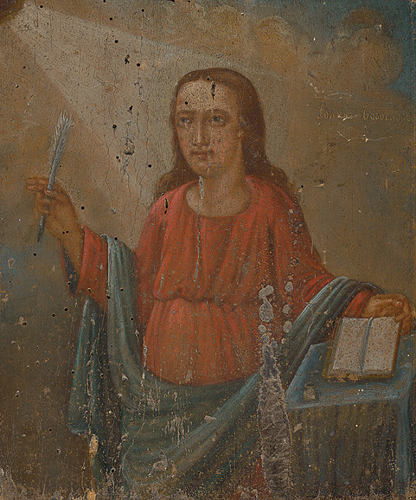 Východoslovenský maliar z 2. polovice 19. storočia – Svätý Ján Evanjelista 