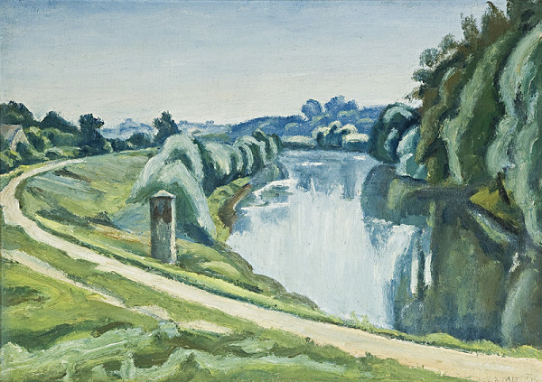 Ernest Zmeták – The Nitra River in Nové Zámky 