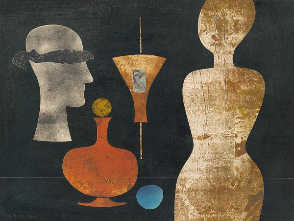 Andrej Barčík – Zátišie s figúrou 